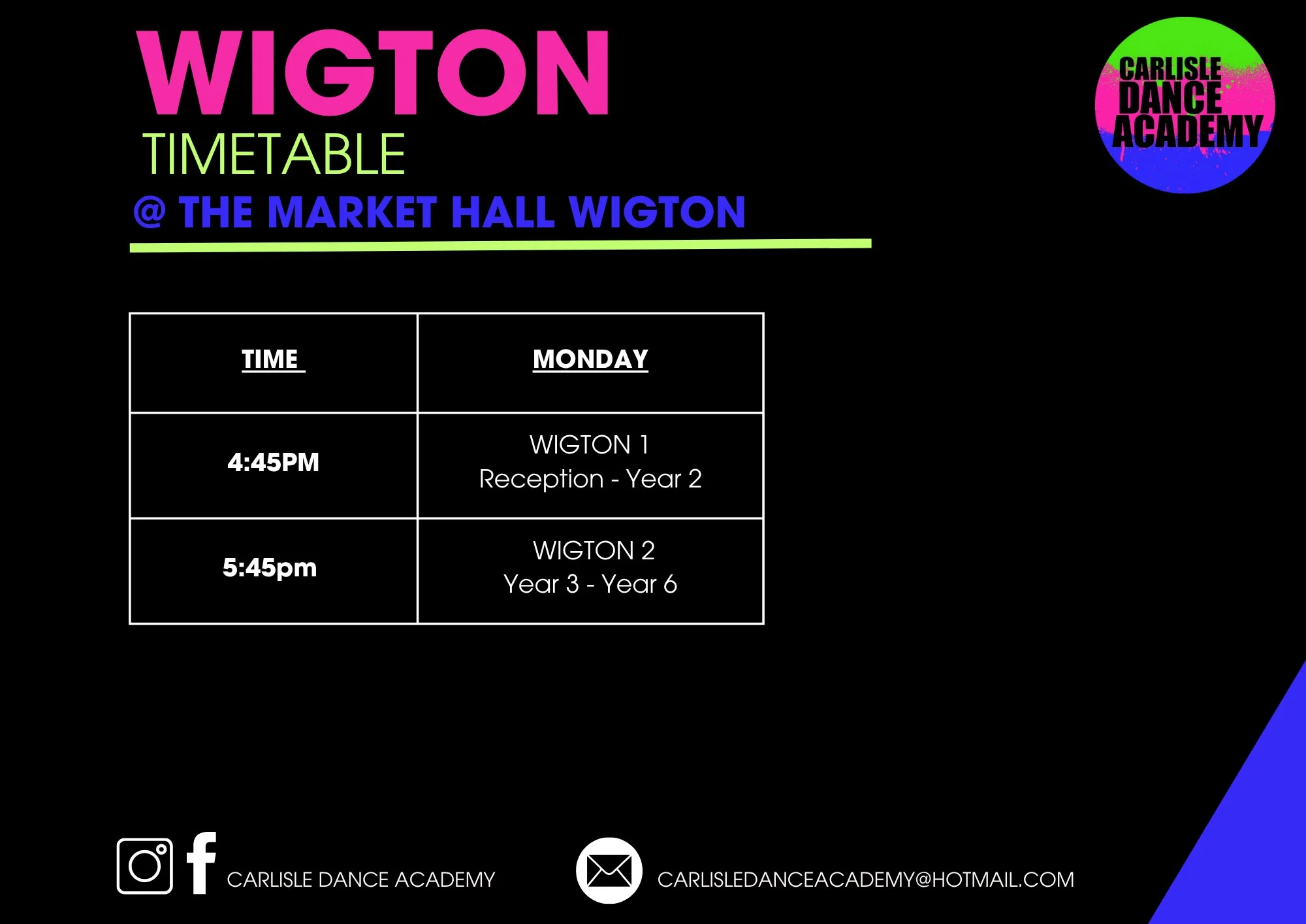 Timetable - Wigton