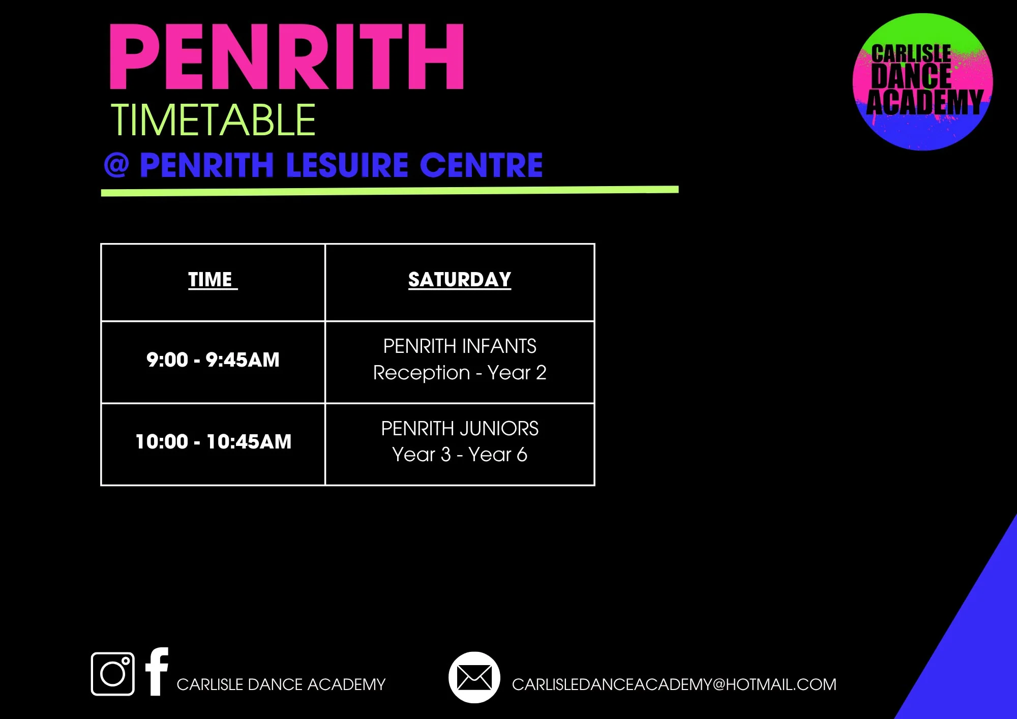 Timetable - Penrith